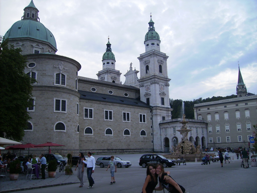 Residenzplatz en Salzburgo, Austria.
