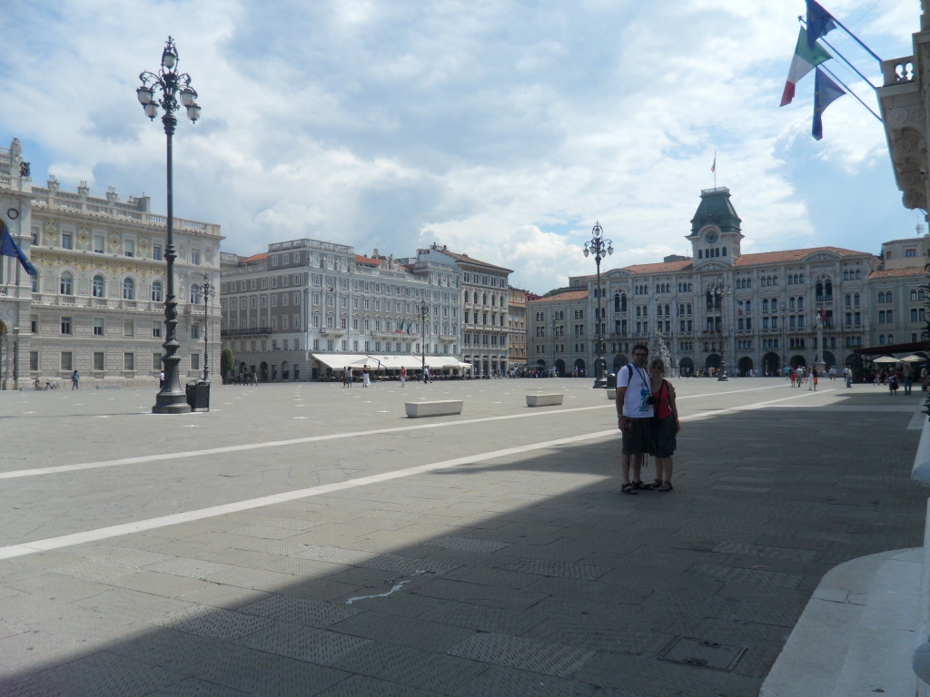 Plaza de la Unidad Italiana en Trieste, Italia.