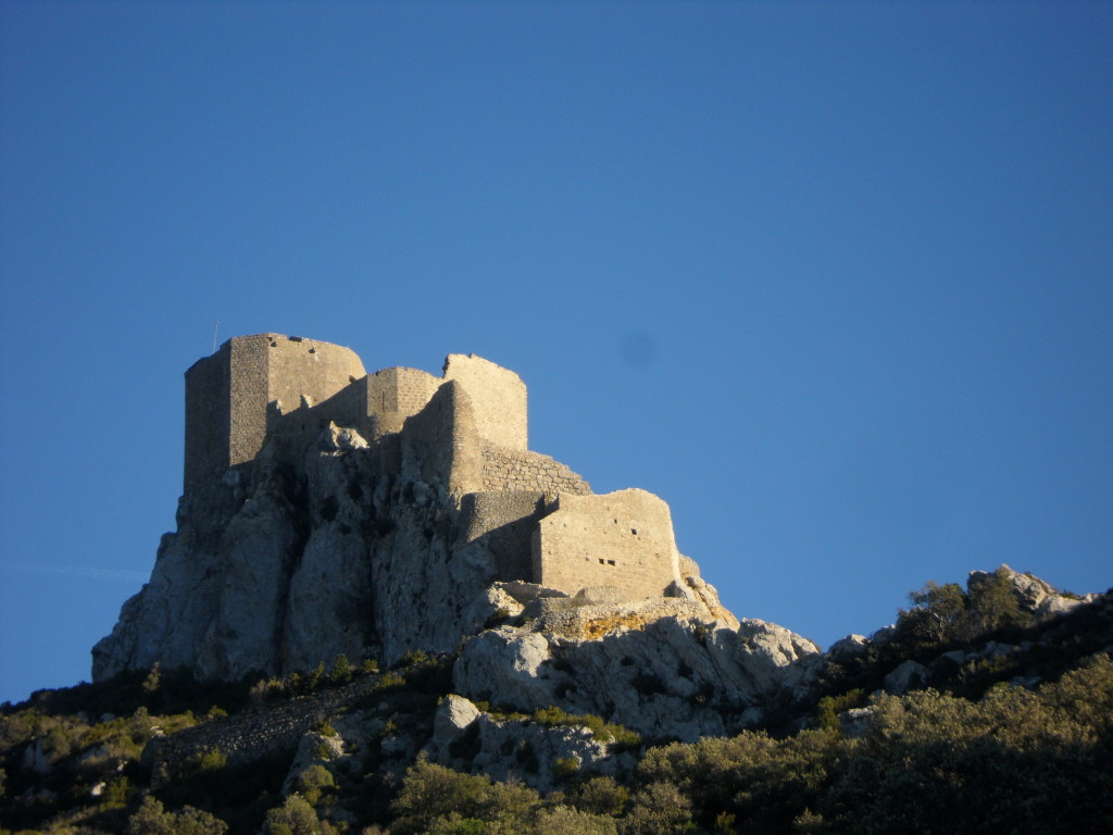 Castillo cátaro de Queribus, en el Sur de Francia.