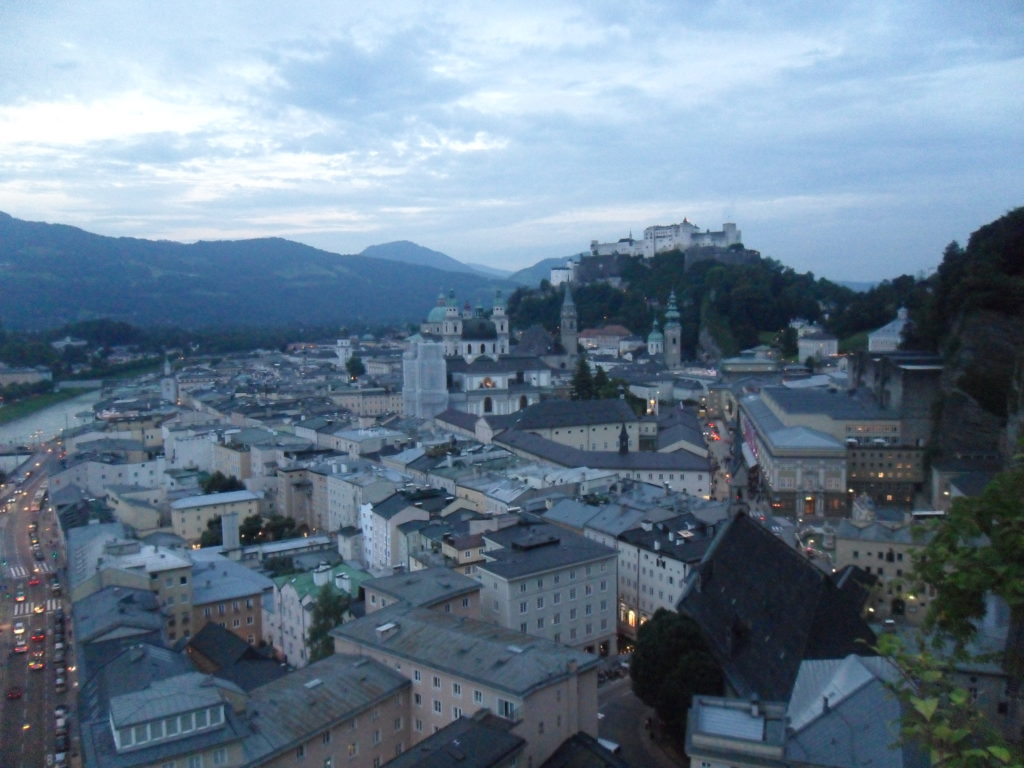 Vistas de Salzburgo, Austria.