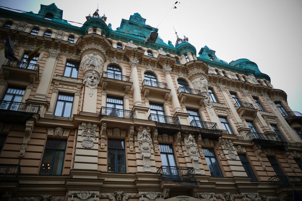 Edificis Art Nouveau a Riga, Letònia.