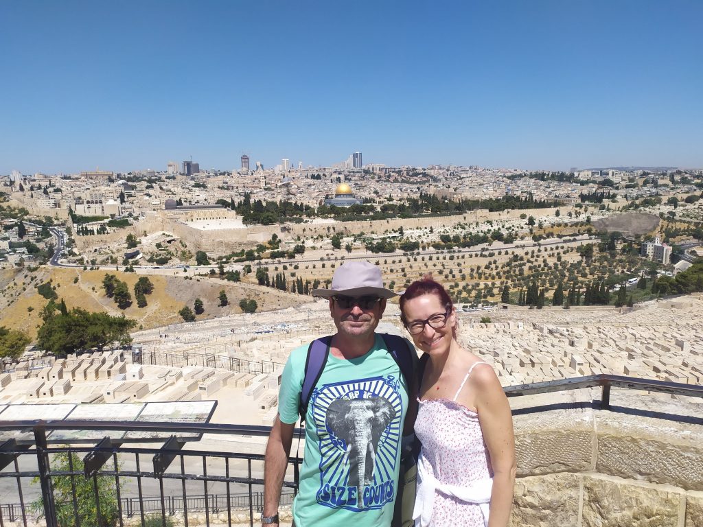Mirador del Monte de los Olivos en Jerusalén, Israel.